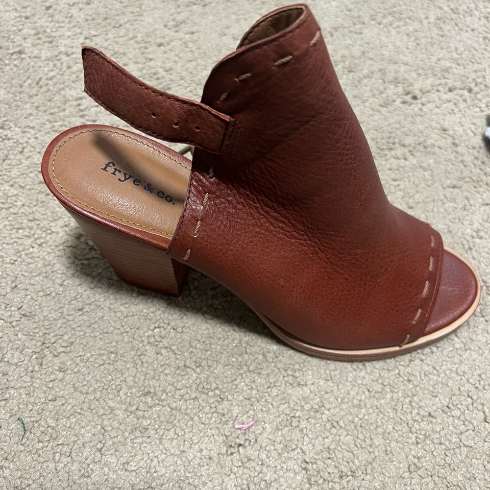 women’s Frye peep toe heels